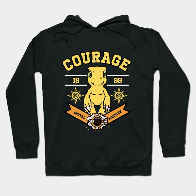 Crest of Courage - Agumon Hoodie by Extended Heroes